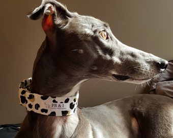 Martingale Collar, Sighthound Collar, Custom Dog Collar, Whippet & Iggie Martingale, Greyhound Collar, Training Collar, Puppy Martingale