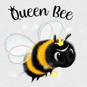 Queen Bee Sublimation Design, Honey Bee png clip art, PNG DIGITAL DOWNLOAD for sublimation