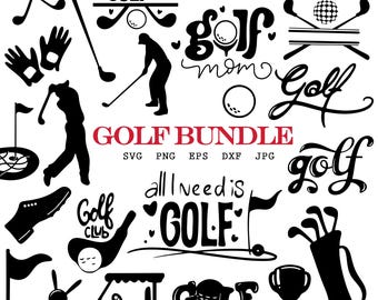 Golf SVG Bundle, Golf Club, Ball Vector Cut Files (Digital Download)