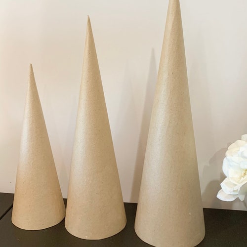 Paper Mache Cones for Crafting 3 Sizes Available 12 Etsy
