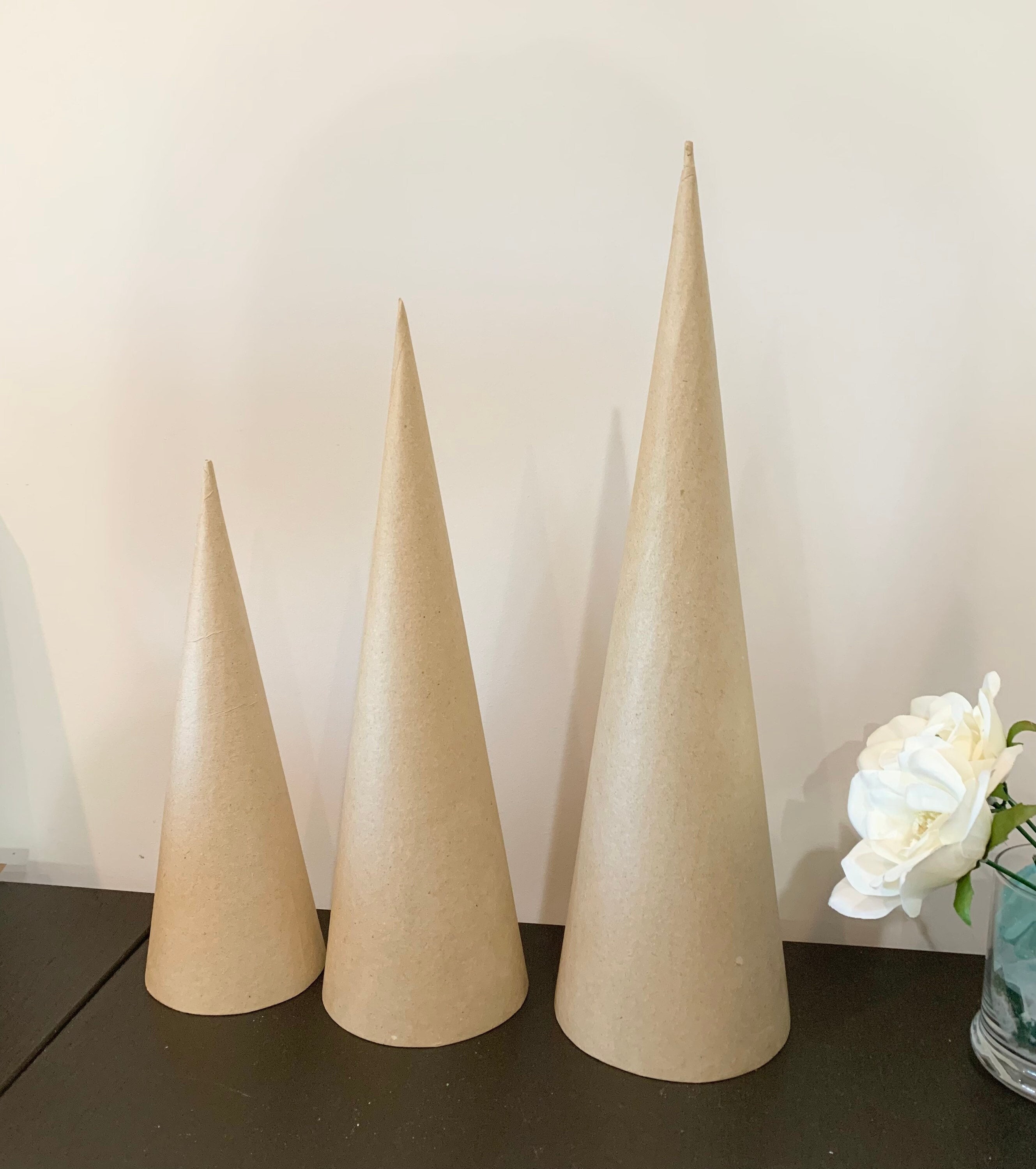 Paper Mache Cones for Crafting 3 Sizes Available 12 Etsy Australia