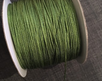 fil de nylon, 0,8 mm, fil vert sapin très résistant