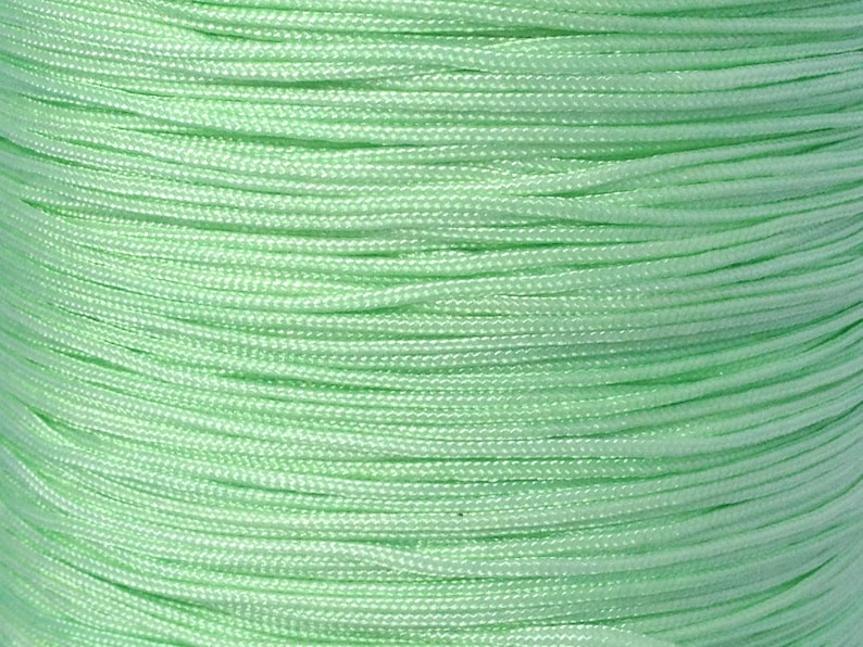 nylon yarn, water green, 0.5mm, fine and durable yarn, jewelry creation image 1