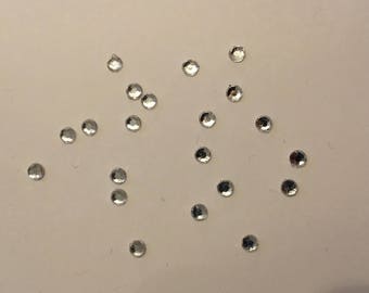 transparent rhinestones, glue rhinestones, 3mm