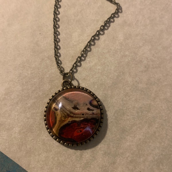 Bloodlust paint pendant necklace