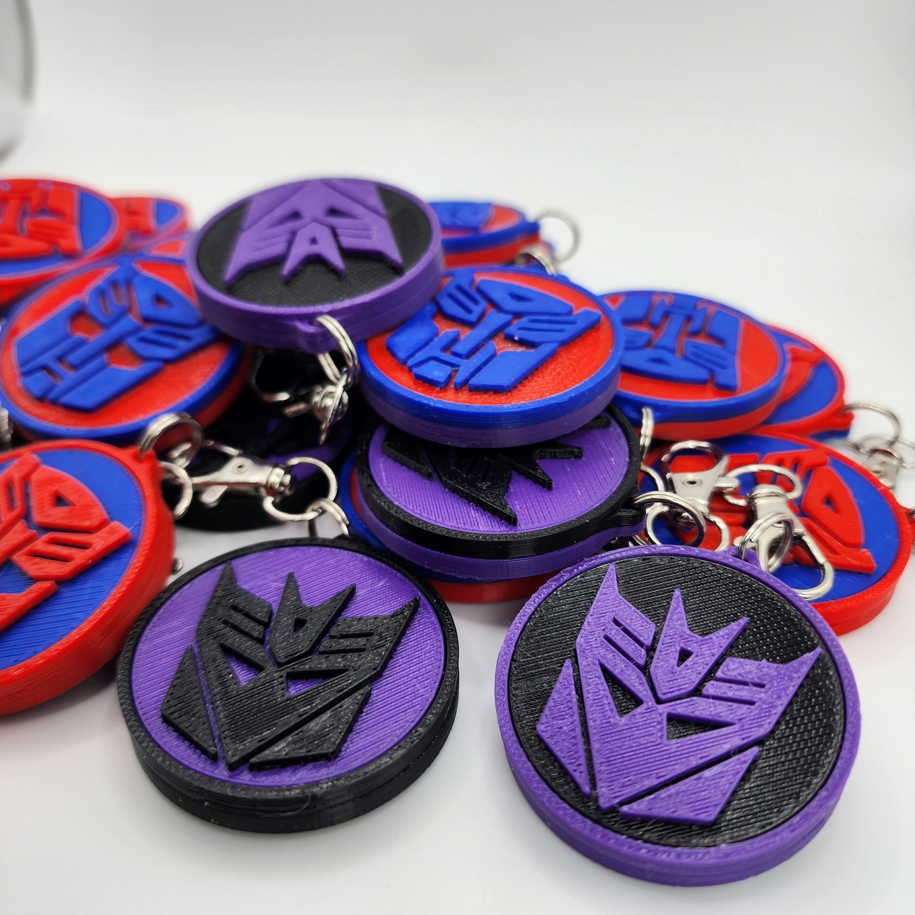 Transformer Shape Key Chain 3D Printed Transformers Keychain: Robot Fandom Bag Charm, Key Ring ...