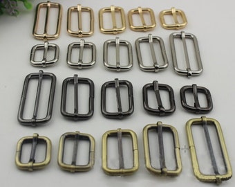 Rectangle Purse Strap Slider Metal Loop Slide Buckle Adjuster Keeper Ring 13 - 50 mm 1/2 1 2 Inches Belt Webbing Wholesale Bulk DIY