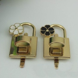 Platz Twist Turn Lock 40mm Geldbörse Charm Organizer Gepäck Hardware Antik Gold Schloss und Schlüssel-Verschluss Kleine Tasche Clutch Metall Zubehör