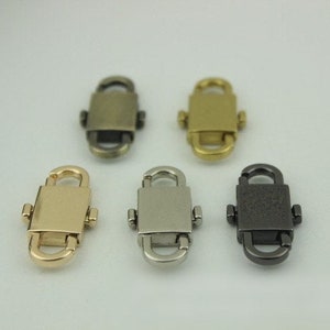 Rechteck Doppelkopf Schloss 32mm Geldbörse Charm Organizer Gepäck Hardware Antikes Gold Lock Verschluss Kleine Tasche Clutch Metall Zubehör