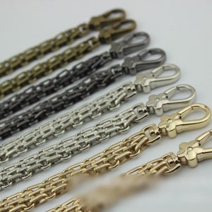 Cadena de bolso 120cm 47 6/25 "Crossbody Metal Curb Brass Strap Handle Silver Gold Black Bronze Hardware Bag Handbag Clutch Vintage DIY