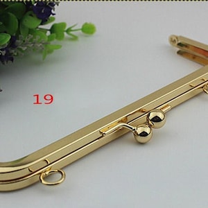 Metal Purse Frame Ball Kiss Clasps 155 190mm For Leather Bag Top Handle Replacement Gold Silver Black Bronze For Handbag Wallet Hardware