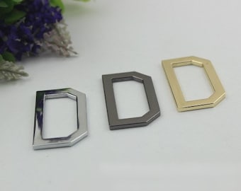 D-shaped Purse Strap Slider Metal Single Loop Slide Buckle Adjuster Keeper Ring 25 47mm 1 1 7/8" Belt Webbing