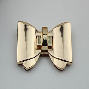 Bowknot Drehverschluss 60mm Geldbörse Charm Organizer GepäckZubehör Antik Gold Verschluss und Schlüsselverschluss Kleine Tasche Clutch Metall Zubehör