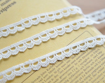 20 yards 1 1//4/" flat cluny style cream lace