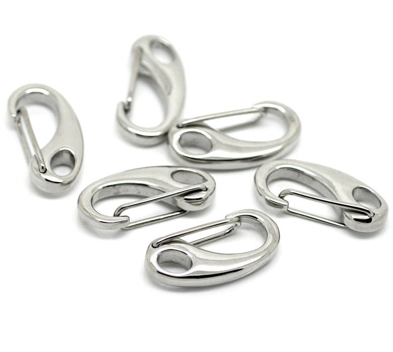 Moschettone In Acciaio Inox 316 Con Vite Di Bloccaggio 50x25mm - Uxcell