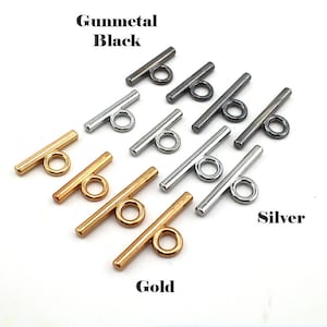 Alloy Metal Toggle Clasp 25 mm 32mm 1 1/4&quot; OI OT Strap Connector Top Loop Bar Purse Making Hardware Leathercraft Leather Craft