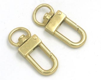 Boulon à oeil pivotant en laiton massif 10,5 mm mousqueton mousqueton mousqueton clip sangle à ressort laisse pour chien sac à main porte-clés rêne maroquinerie de plongée