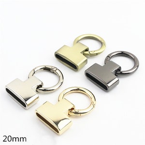 Key Fob End Cap Spring O Ring 3/4&quot; 20mm Key Chain Key Wristlet Charm Holder Lanyard Clip Clasp Handmade Hardware Accessories Wholesale