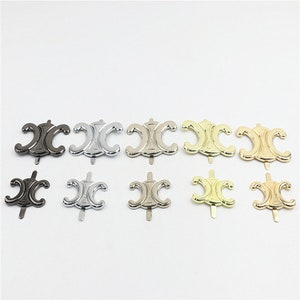 Metal Purse Label 1 3/8 1 7/8&quot; 34 47mm Charm Tag Decoration Supply Heavy Duty Handbag Bag Making Replacement Hardware Wholesale Bulk