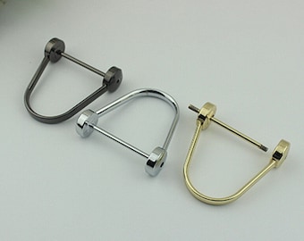 24 Pezzi Anelli A D Con Vite - Per Borse, Portachiavi, Cinture, Fai Da Te (4 Colori) - Foto 5