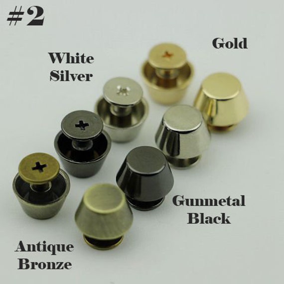 10 Piedini Borchie Per Borse - Rivetti Metallici 11x8mm Per Fai Da Te, Protezione E Decorazione - Foto 13