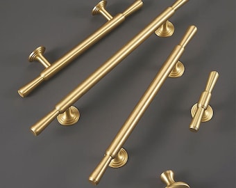 Gold Massiv Messing Kabinett Knäufe Verjüngung Neo-klassischen Stil Elegante Moderne Schublade Griffe Küche Schlafzimmer Kleiderschrank Möbel Makeover