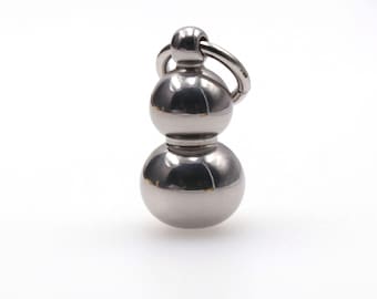 Calebasse en laiton massif 30 mm 1 1/8 po. Amulette gourde magique bénie pour parier riche porte-bonheur cadeau porte-clés pendentif porte-clés cuivre en vrac