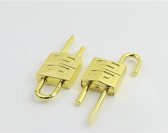 10 Pack Gold Mini Padlock With Key-small Locket for Box-miniature