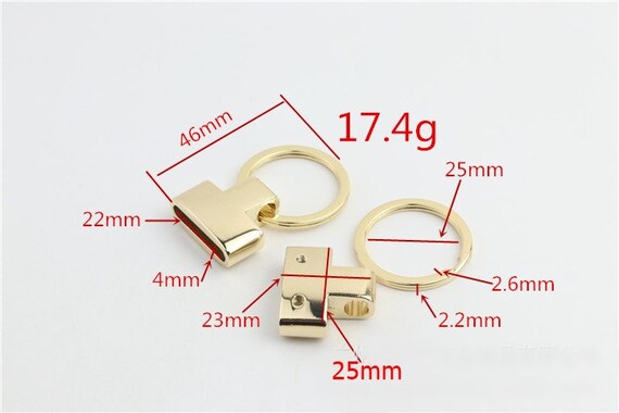 Key Fob End Cap Split Key Ring 1 Inch 25mm Key Chain Key Wristlet