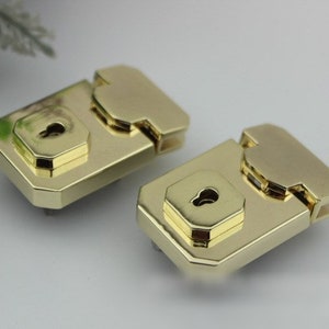 RechteckIg Twist Press Lock 47mm Geldbörse Charm Organizer Gepäck Hardware Antik Gold Verschluss und Schlüsselverschluss kleine Tasche Clutch Metall Zubehör