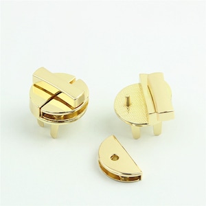 Turn Lock 1 1/8&quot; 30mm Metal Purse Twist Lock Closure Heavy Duty Handbag Bag Making Replacement Hardware Accessories Wholesale Bulk