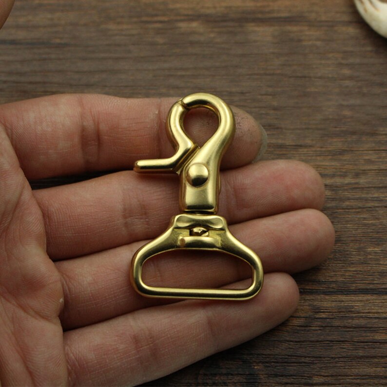 Swivel Trigger Snap Hook 3/4 1 Solid Brass Lobster Etsy