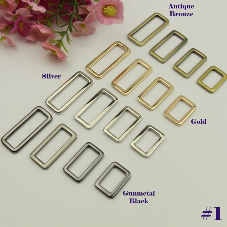 Metal Slide Buckle 20 25 38mm 3/4 1 Inch Strap Adjuster Gold Etsy