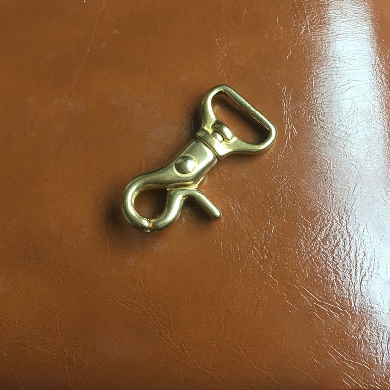 Swivel Trigger Snap Hook 3/4 1 Solid Brass Lobster Etsy