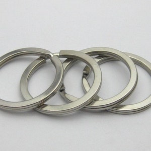 Stainless Steel Ring Key Chain Connector Split Ring Key Fob Hardware 15 20 23 25 28 30 32 35 mm