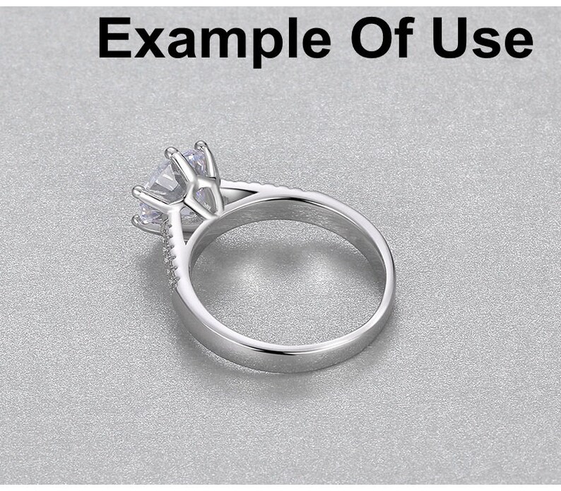 SALE Round Diamond Ring Setting 9 mm Rose White Gold Sterling Silver 925 Six Prongs One Stone Holder Unique Custom Love Engagement Blanks