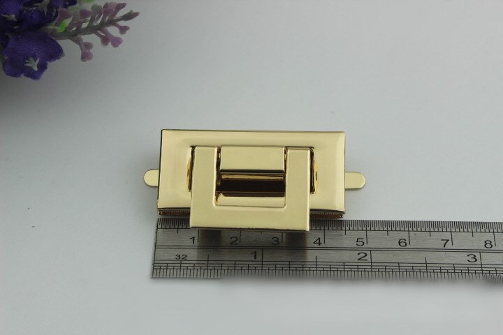 Rectangle Twist Turn Lock 45mm Purse Charm Organizer Luggage | Etsy