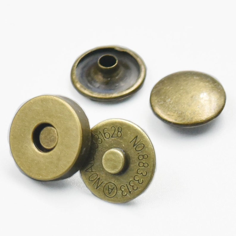 Thin Thick Double Rivet Stud Closures Magnetic Snaps Button Clasps ...