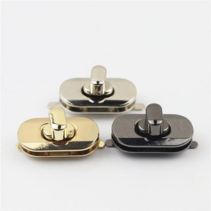 Turn Lock 1 3/8&quot; 35mm Metal Purse Twist Lock Closure Heavy Duty Handbag Bag Making Replacement Hardware Accessories Wholesale Bulk
