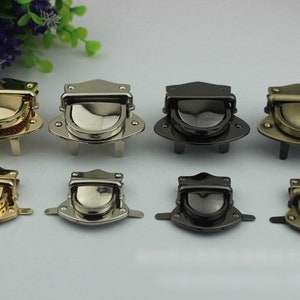 "Tuck Thumb Lock 34 50mm 1 3/8 2 ""Geldbeutel Charm Organizer Gepäck Hardware Antik Gold Schloss und Schlüssel Verschluss Kleine Tasche Clutch Metall Zubehör."