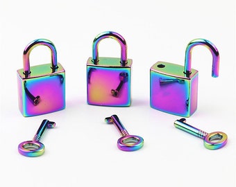 Gadpiparty Vintage Mini Padlock Set – Exquisite Bronze Decorative Lock For Jewelry Boxes, Small Boxes, Retro Cases, Antique Style