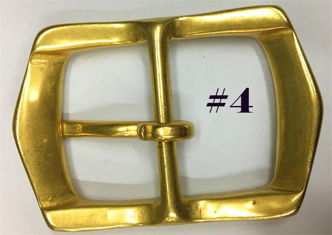 Solid Brass Belt Buckle 40mm 1 1/2 inch Antique Vintage Etsy