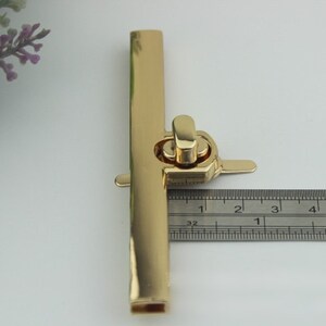 Rectangle Turn Lock 3 3/4 95mm Metal Purse Twist Lock Closure Heavy ...
