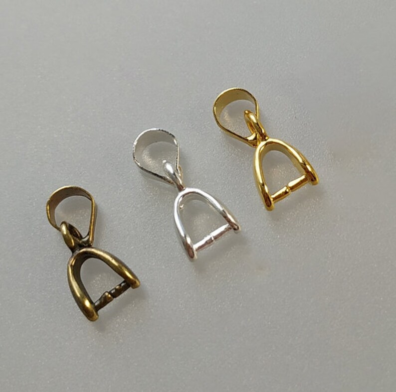 Brass Ice Pick Pinch Bail Clasp 13/14/15/16/18mm Claw Slide Etsy