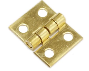 Mini charnières pour meubles en laiton massif 8x10 mm 3/8 pouces boîte à bijoux décorative porte d'armoire décor chinois petite grande charnière plate