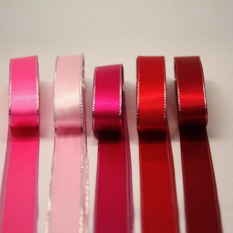 blush colored satin ribbon