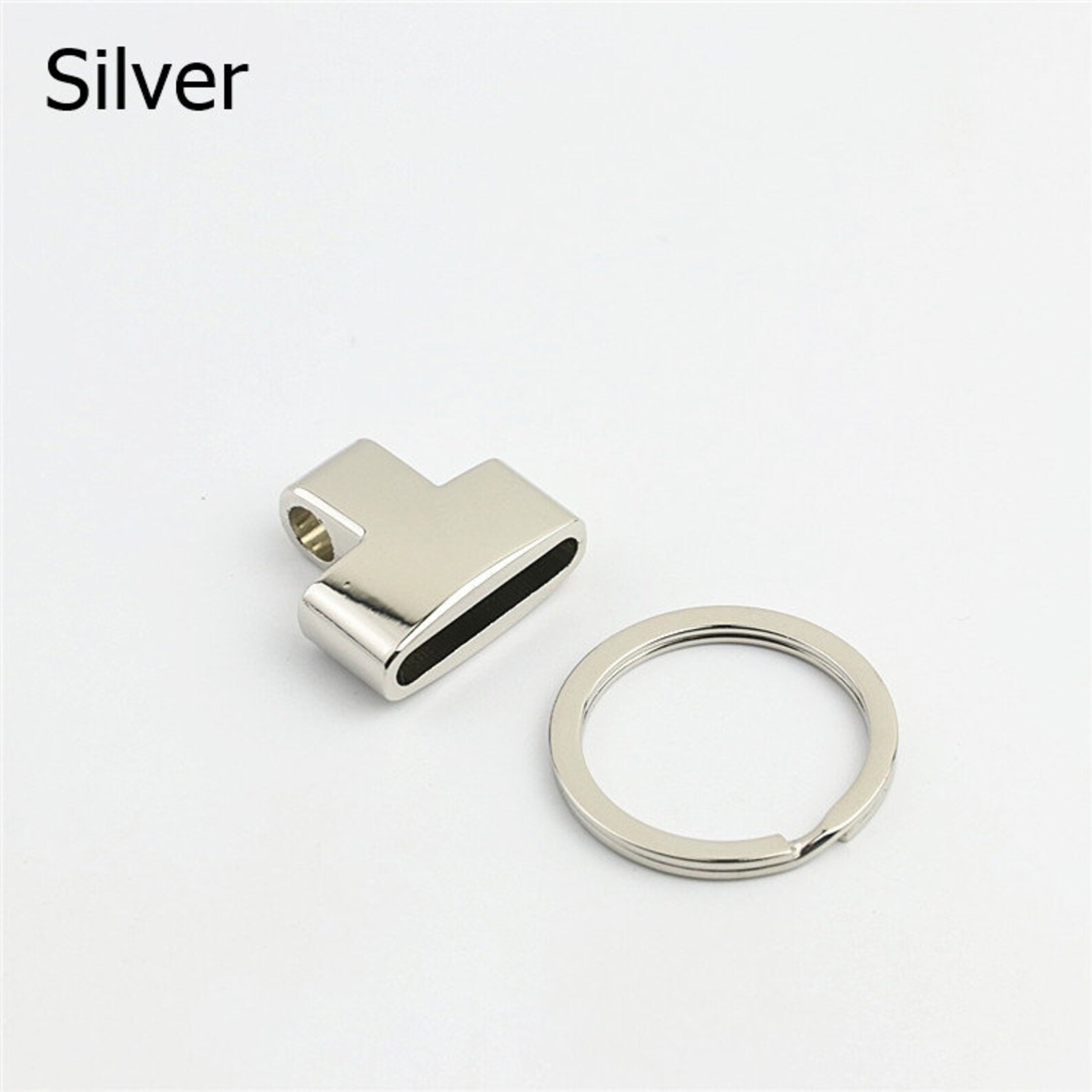 Key Fob End Cap Split Key Ring 1 Inch 25mm Key Chain Key Wristlet Charm ...