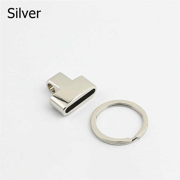 Metal Silver Cheap Key Fob Hardware For Ribbon With Key Ring - Buy Key