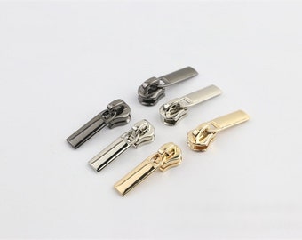 Zipper Pull #3 Metal 1 1/8" 28mm Zipper Head Pull-Tab Replacement Heavy Duty Handbag Bag Making Hardware Wholesale Bulk