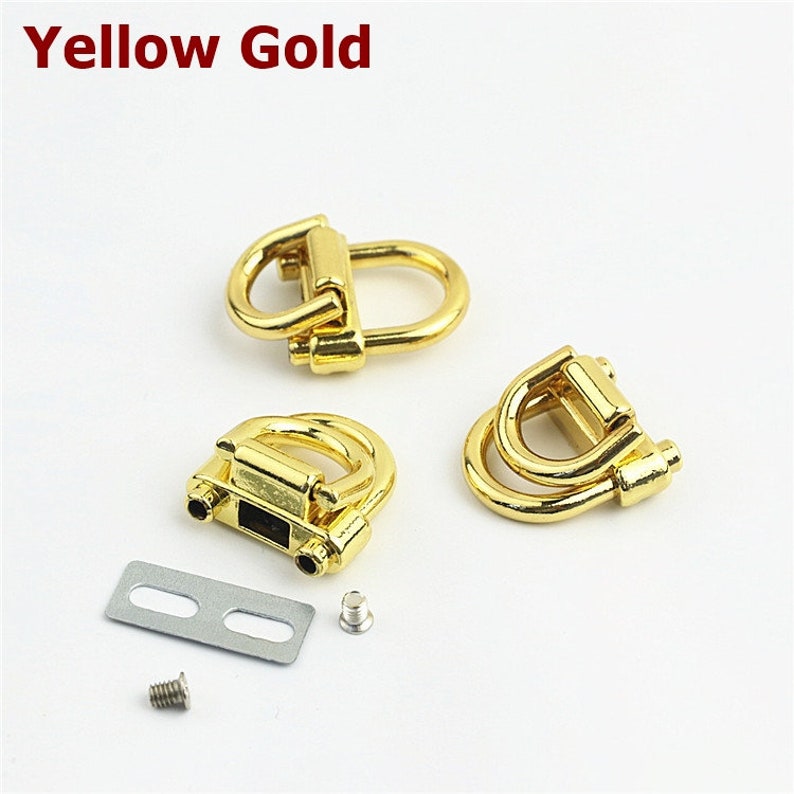 Strap Chain Handles Connector 1/2 Inch 13mm Lock Buckle Gold Black ...